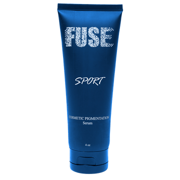 Fuse Cosmetic Pigmentation Sport Serum 4oz, ideal for scalp micropigmentation aftercare and reducing shine.